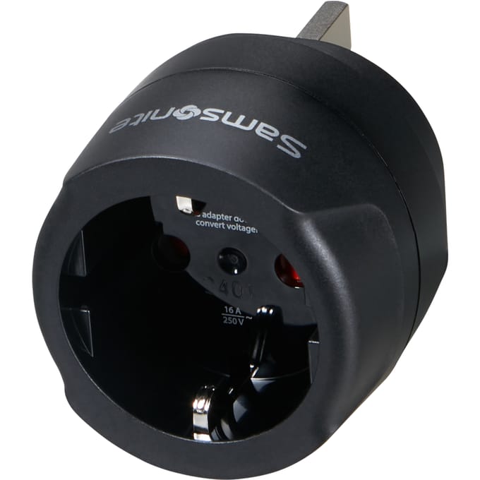 Samsonite Travel Accessories Adapter Europa naar UK Zwart