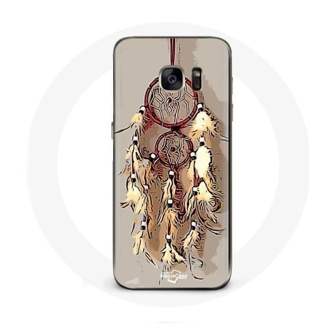 Coque - MANIACASE - Samsung Galaxy S7 - Attrape Rêve - Marron - Souple marron