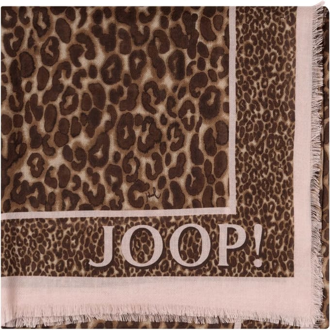 Sjaal met logoprint model 'Adalia'