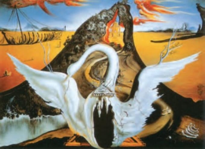Salvador Dalì - Bacchanale - Kunstposter - 40x50 cm