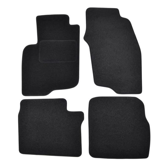 Tapis de sol - Mitsubishi - Space Star - Velours noir - Ajustement précis - Renforcé pédale