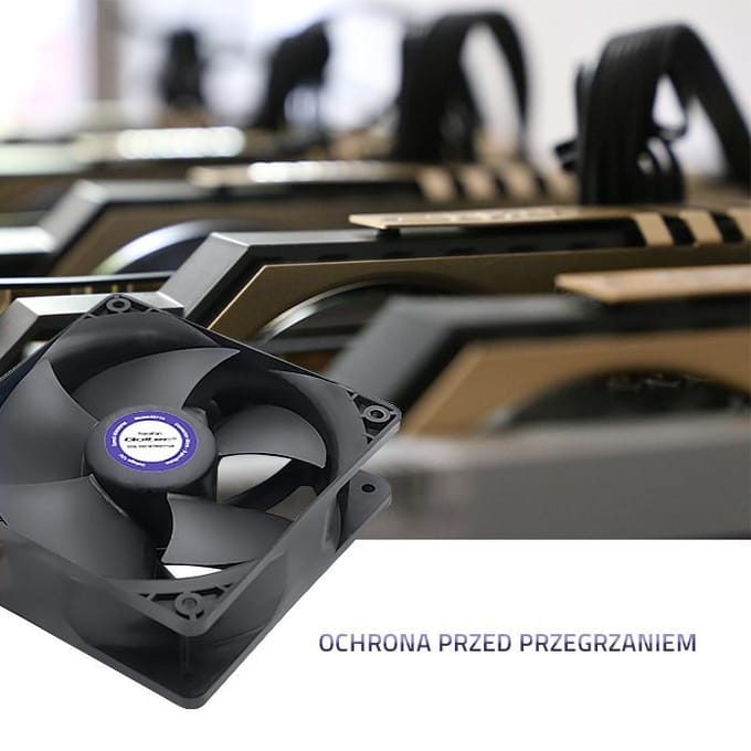 Qoltec Fan ForceFan 6000 RPM |   120 mm |   12V