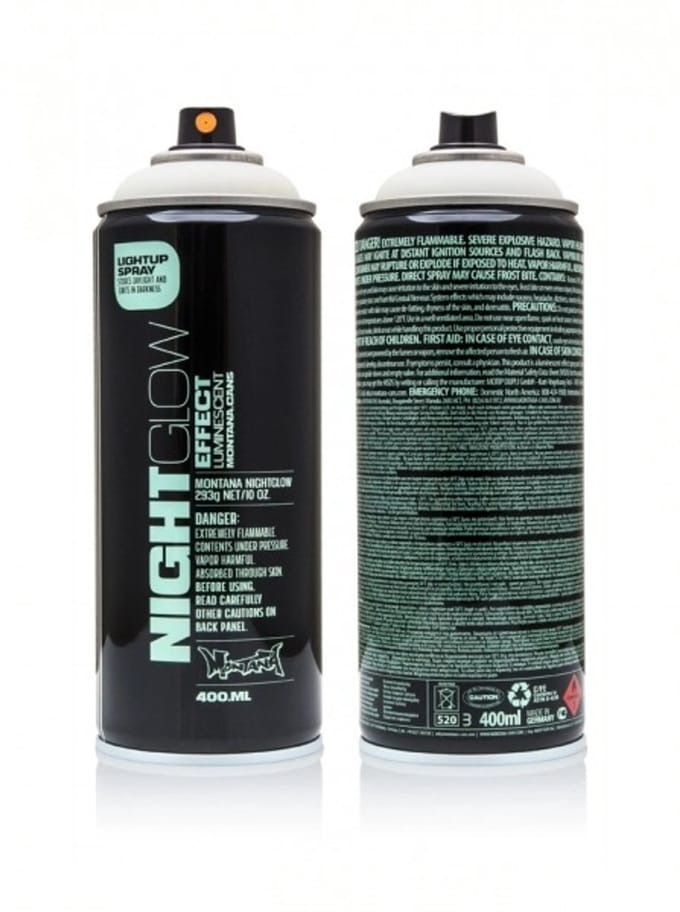 Montana NIGHTGLOW Lichtgevende Lak Groen in Spuitbus 400ml