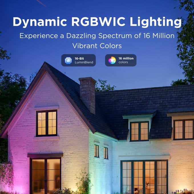 Govee slimme buitenspots Matter RGBICWW - 2 pack tuinspots