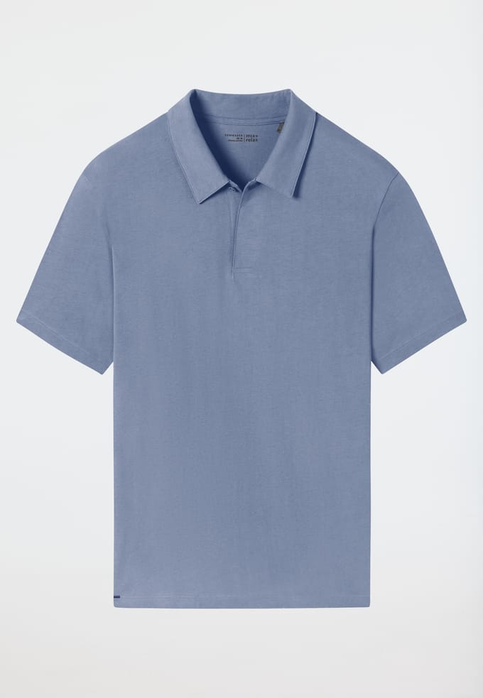 Poloshirt van jersey, blauwgrijs - Mix+ Relax 48