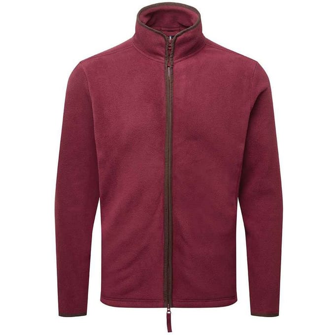 Premier Heren Artisan Fleece Jas (Bourgogne/Bruin)