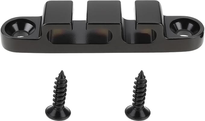 Dailygoods - Zwarte 3 String Retainer voor Elektrische Bas