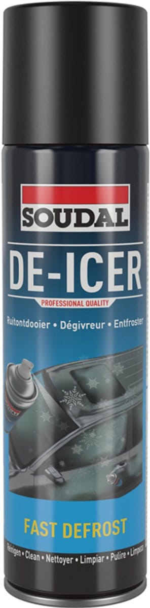 Soudal - DE-ICER - Ruitontdooier + Slot ontdooier - 400ml