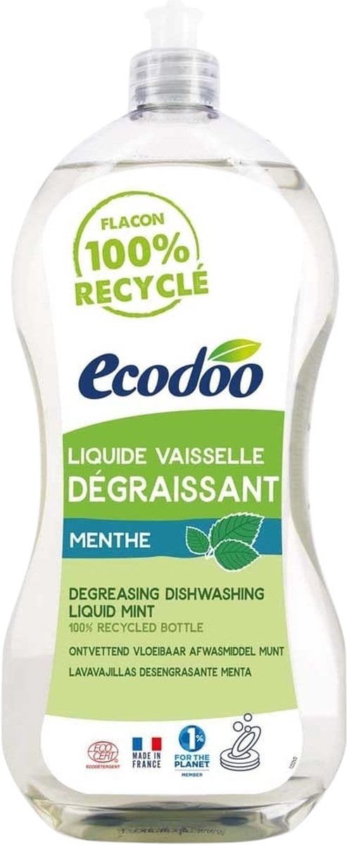 Ecodoo Afwasmiddel vloeibaar ontvettend munt bio 1 Liter