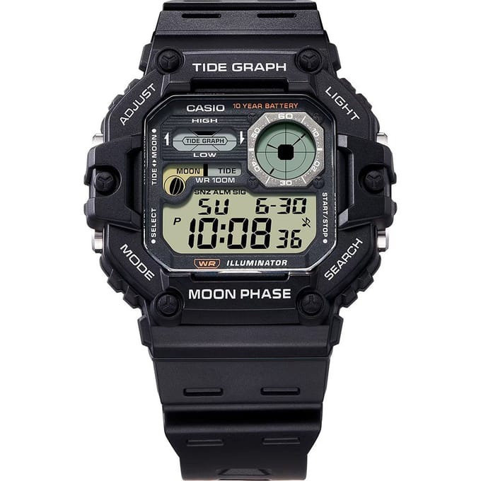 Casio Casio Collection WS-1700H-1AVEF Horloge - Kunststof - Zwart - Ø 48 mm