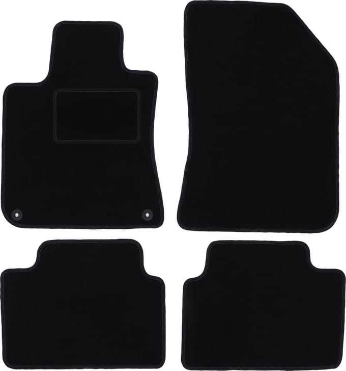 Zwarte veloursmatten voor: Peugeot 308 II hatchback (2013-)