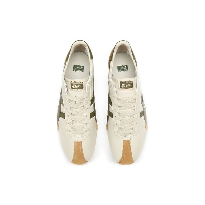 Onitsuka Tiger Runspark Beige Vert Olive Jaune Moutarde Baskets Unisexes Crème 1183B480-200 39 beige