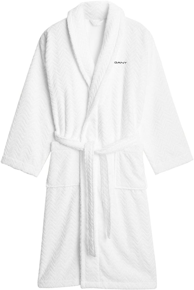 GANT Badjas JACQUARD HERRINGBONE ROBE Set van 1