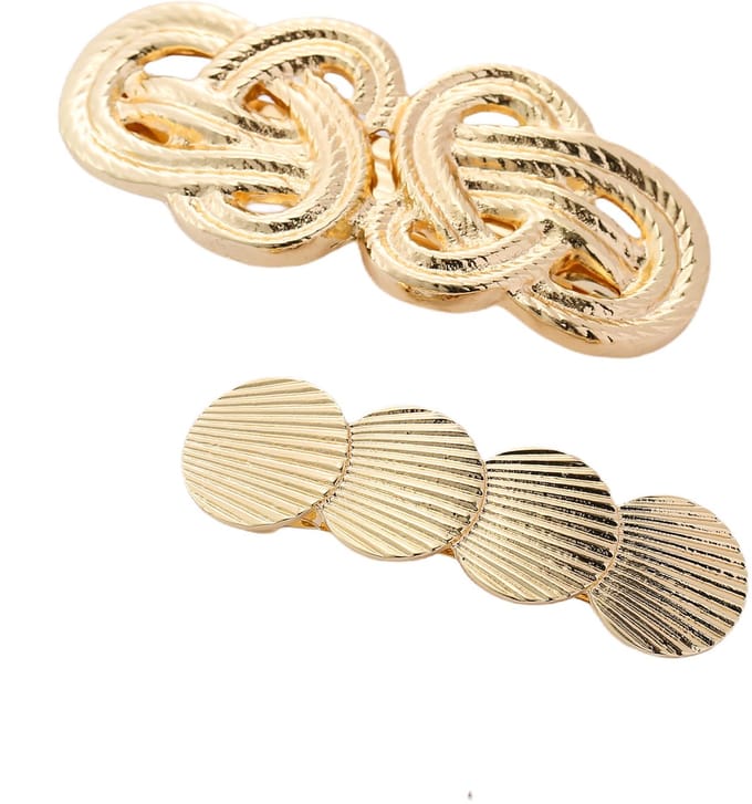 Emilie collection - haarspeld - goudkleurig - 2 stuks -
