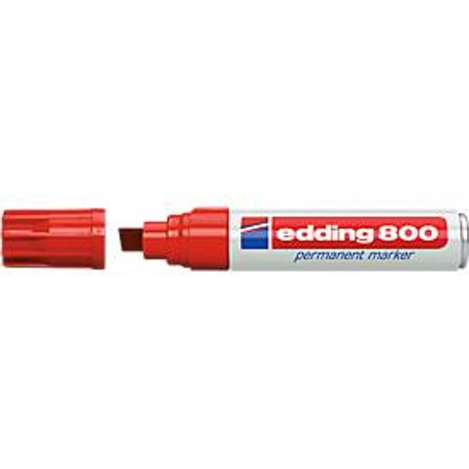 Edding - Viltstift edding 800 schuin rood 4-12mm | 1 stuk | 5 stuks