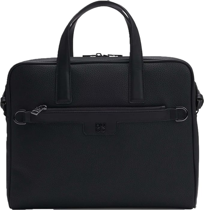 HUGO Business tas Laptoptas met laptopvak Nesh Document Case Black Zwart