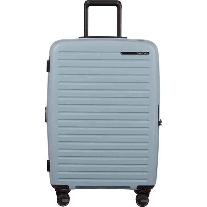 Samsonite koffer - Restackd spinner M 68 x 46 x 26/29 - uitbreidbaar - TSA slot - fog blue