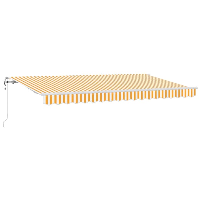 vidaXL - Uitschuifbare - luifel - Geel - 400 - x - 200 - cm - Stof