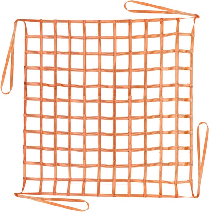 Vracht Hefnet - Hangend Net - Goederen Verplaatsen - Hoge Sterkte Polyester - 2x2 Meter 2 Ton - Oranje