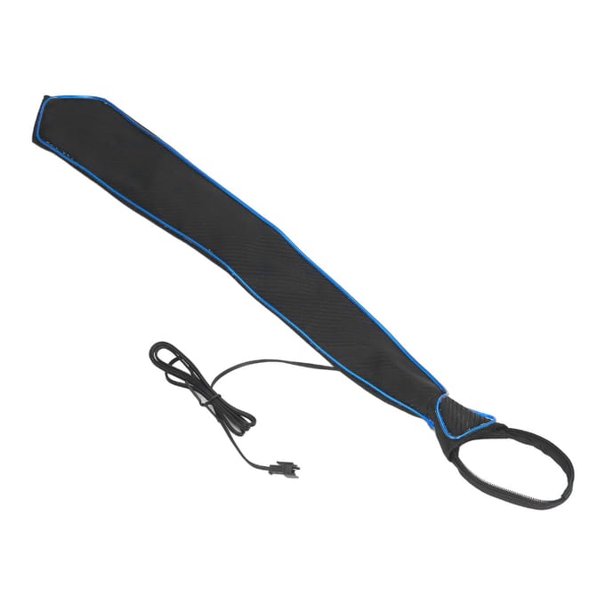 Cravate LED Modes d'éclairage Réglable Polyester Interrupteur à clé Cravate lumineuse pour Carnaval Musique black