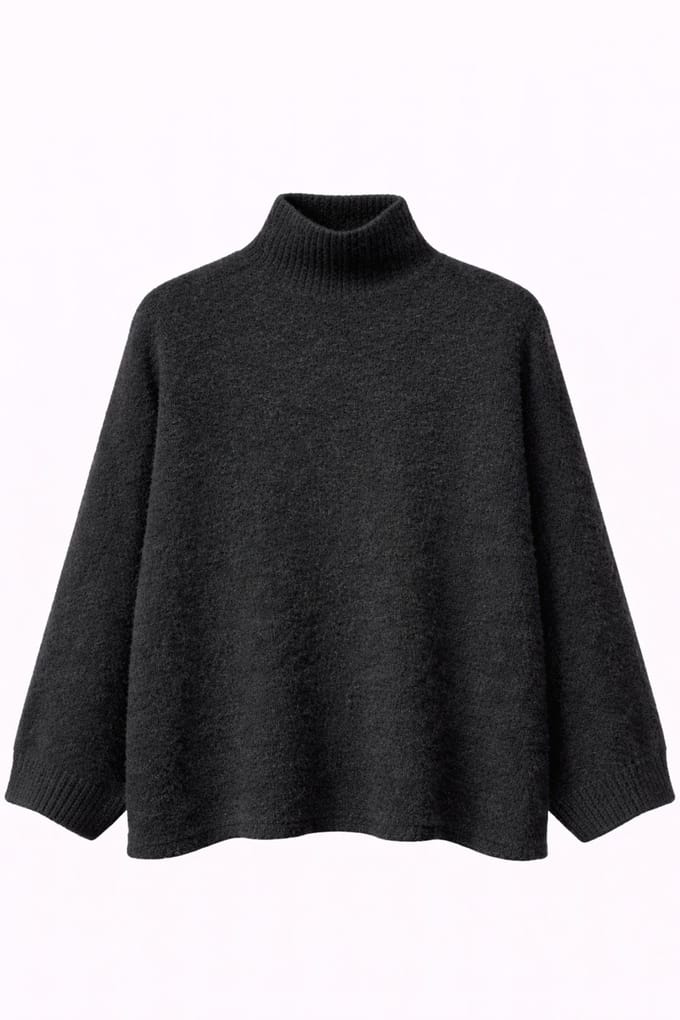 Oversized Geribbelde Coltrui
