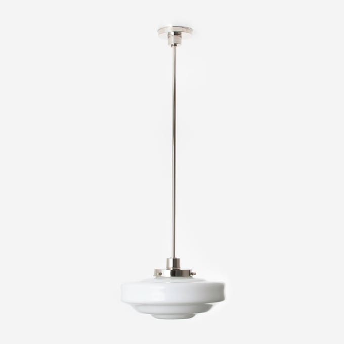 Hanglamp Siegfried 20's Nikkel - Art Deco Trade