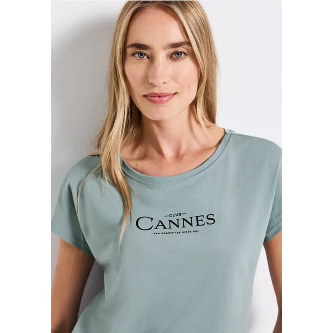 Shirt met folietekst