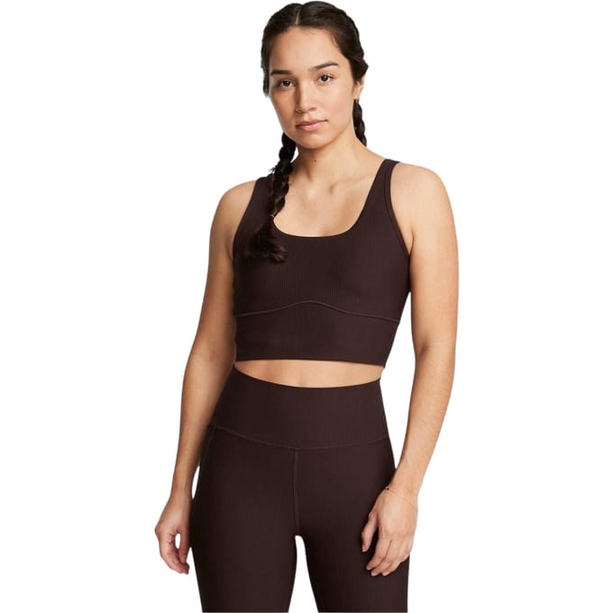 Under Armour Dames/Dames Meridian Ribbed Snug Fit Tank Top (Bruin)