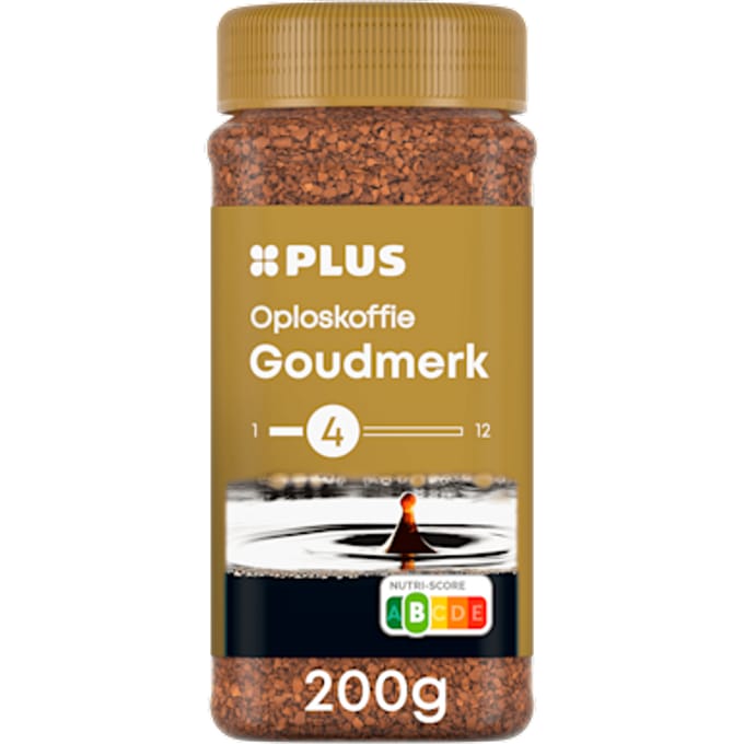 Oploskoffie goudmerk UTZ