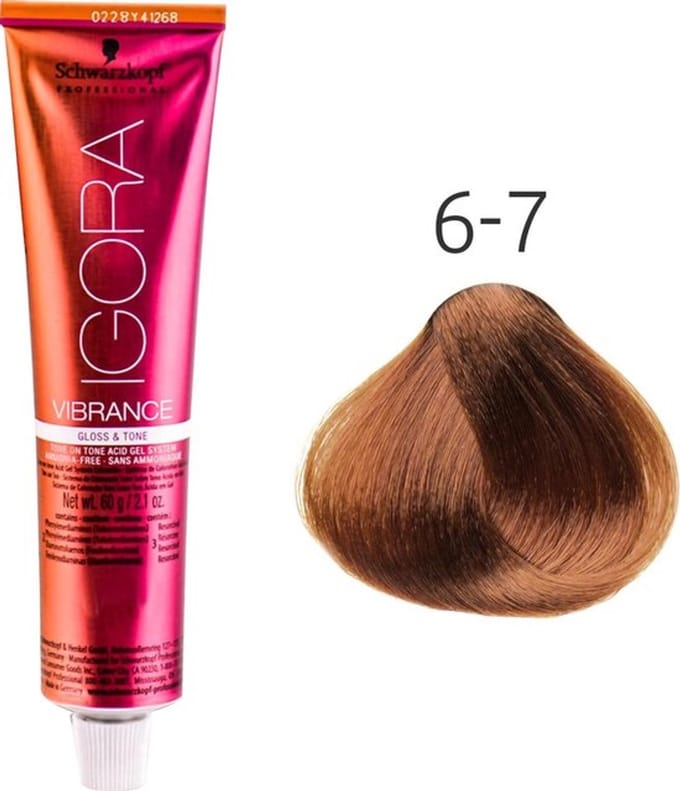 Schwarzkopf Igora Vibrance Gloss & Tone 6 7 Dunkelblond Kupfer