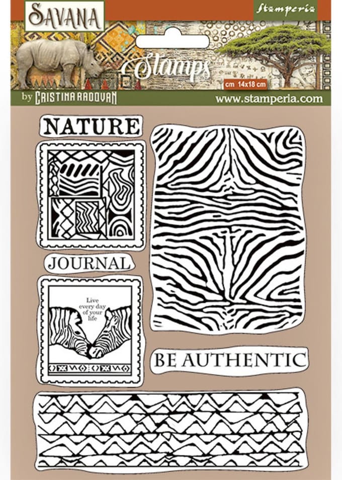 Stamperia - Savana Zebra Natural Rubber Stamp (WTKCC211)