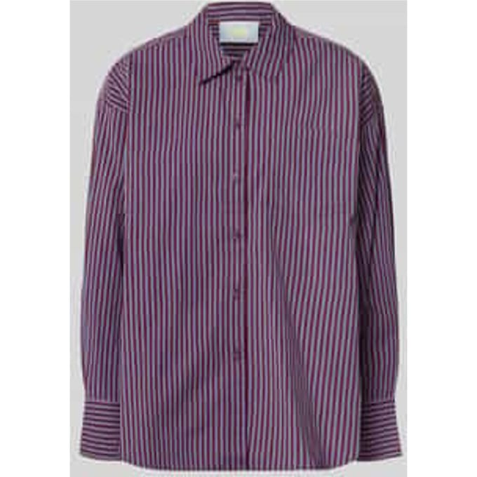 relaxed fit overhemdblouse van 100% katoen model 'Jamie'