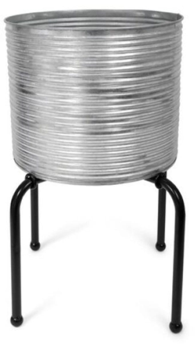 SENZA Bloemenbak - Bloemenvat - 27 CM - Zilver