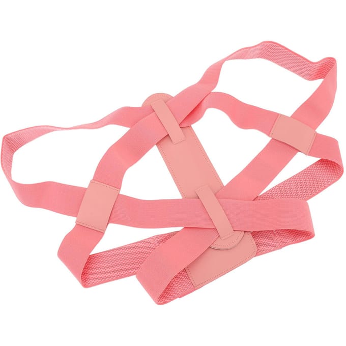 Houding Corrector Verstelbare Sleutelbeen Ondersteuning Dubbele Bevestiging Comfortabel Verstelbaar Bovenrug S(for 2-4kg) pink