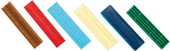 Zwaluw Den Braven 200801 Beglazingsblokje - Rood - 3 x 22 x 100mm (1000st)