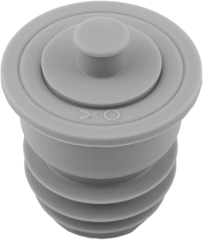 Afvoerplug - Afvoerring - Geur blokkeren - Duurzaam siliconen - 87 cm - Grijs