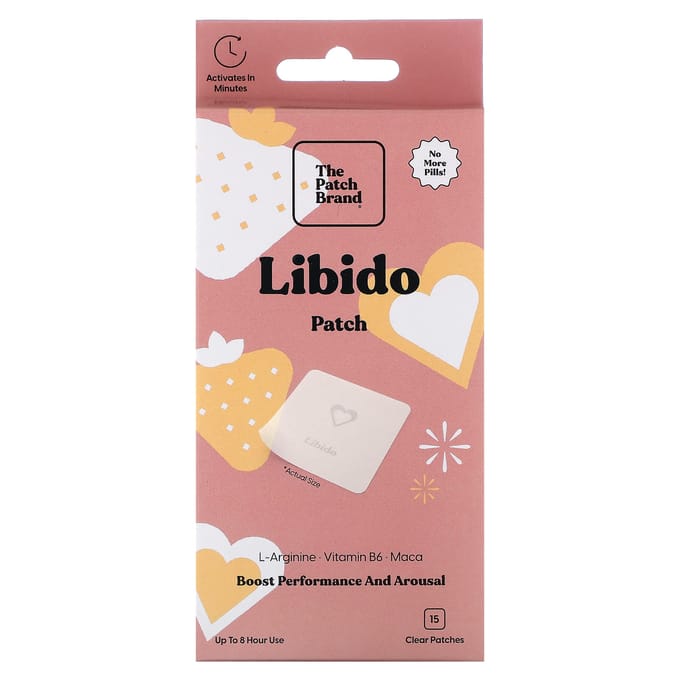 The Patch Brand, libido patch, 15 doorzichtige pleisters white