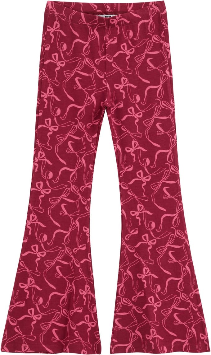 WE Fashion Meisjes slim fit flared legging met print