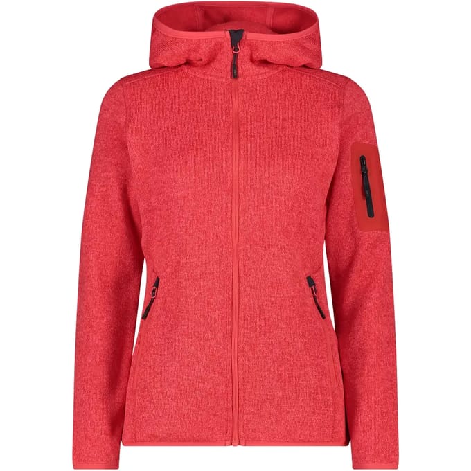 Dames fleece met capuchon CMP