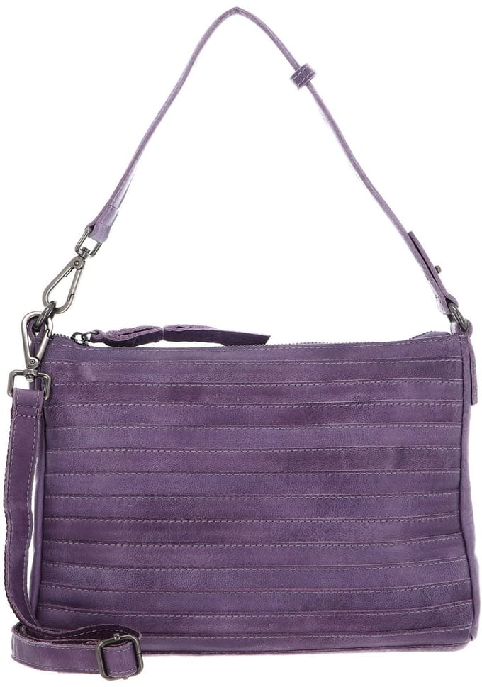 FREDsBRUDER Leren Schoudertas Layer Crossbag Lavender Paars