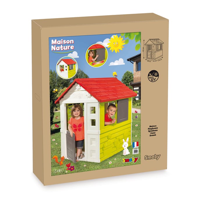 Smoby Nature Speelhuis - 98 x 110 x 127 cm - Vanaf 2 jaar