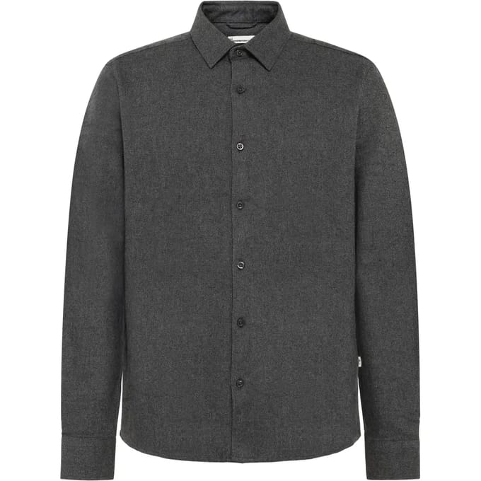 Flanellen overhemd met lange mouwen KnowledgeCotton Apparel Dune