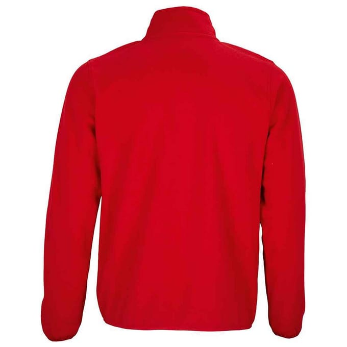 SOLS Heren Factor Fleecejack met rits (Rood)