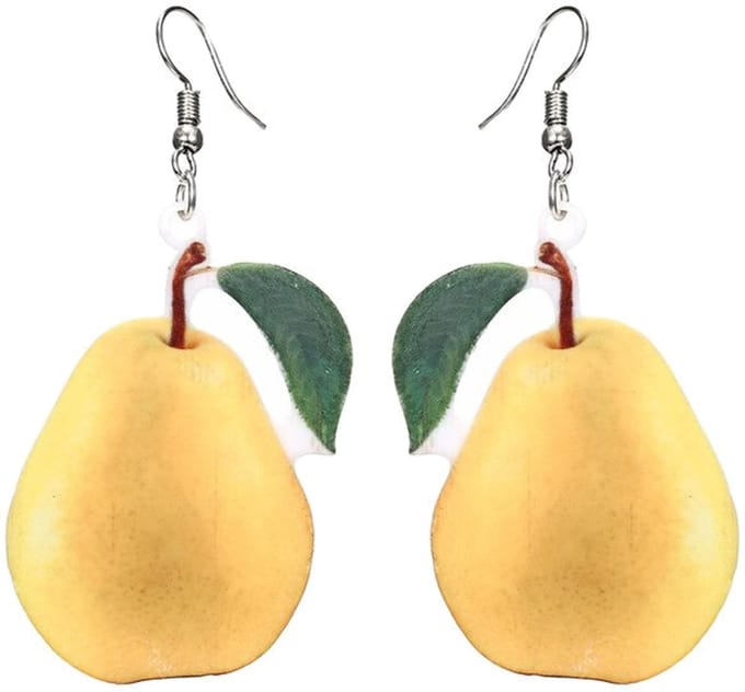 Fako Bijoux® - Oorbellen - Groente & Fruit - Peer