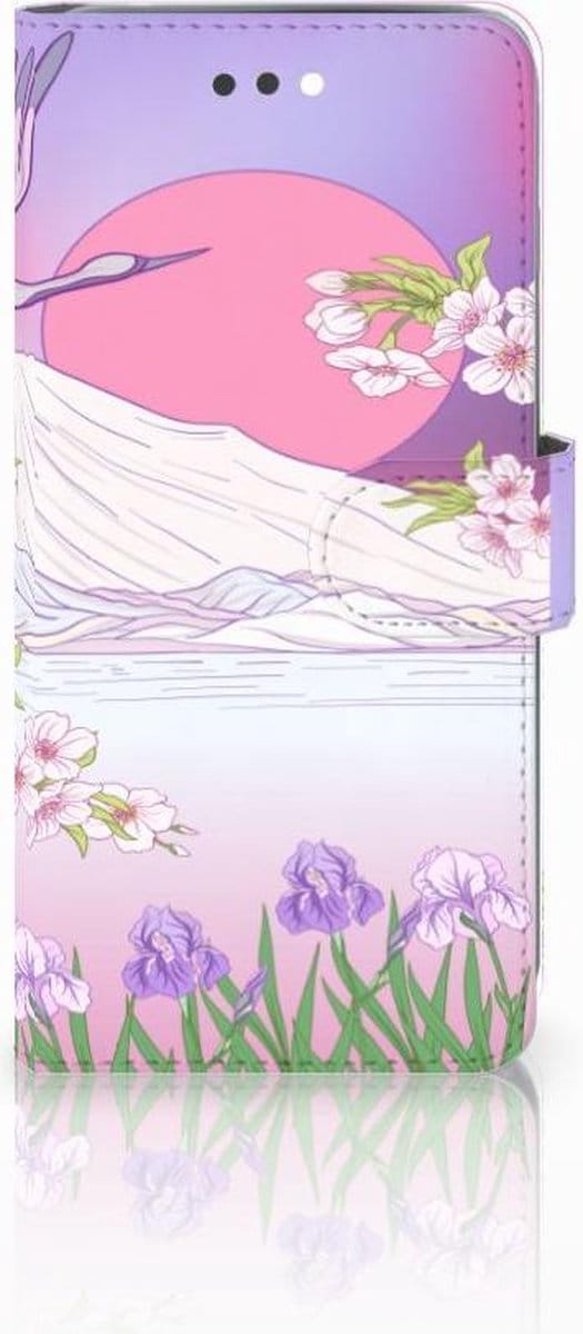 Book Case voor Apple iPhone 7 Plus | 8 Plus Telefoonhoesje met Pasjes Bird Flying