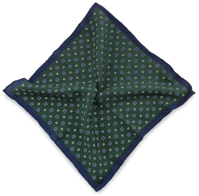 Sir Redman - Pochets - pochet Wilber Wool - groen / blauw / wit