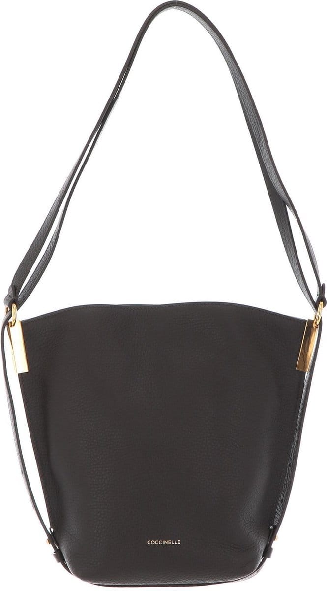 COCCINELLE Leren Schoudertas Estelle Handbag Bark Donkerbruin