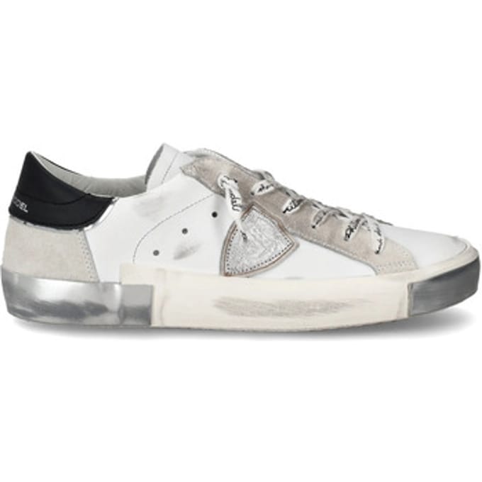Philippe Model Silver White Sneakers
