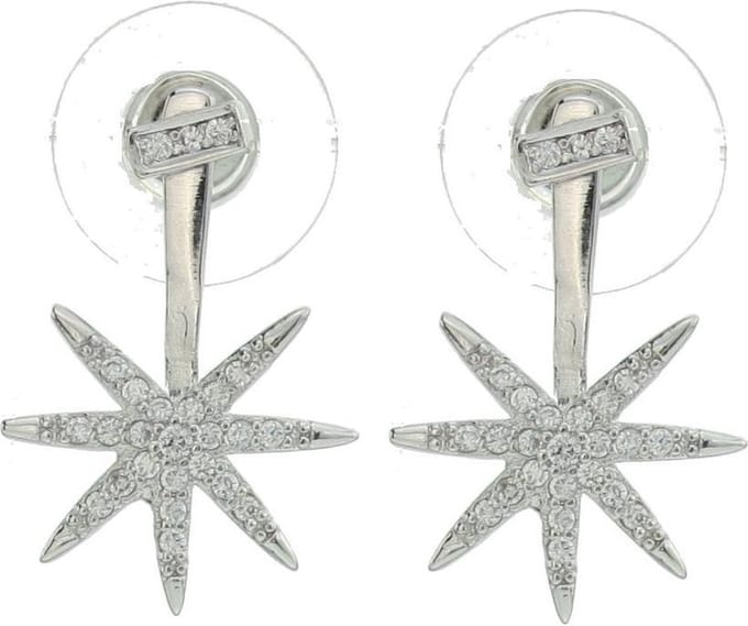Behave - Oorknopjes bloemvorm - Sprankelend minimal chic accessoire