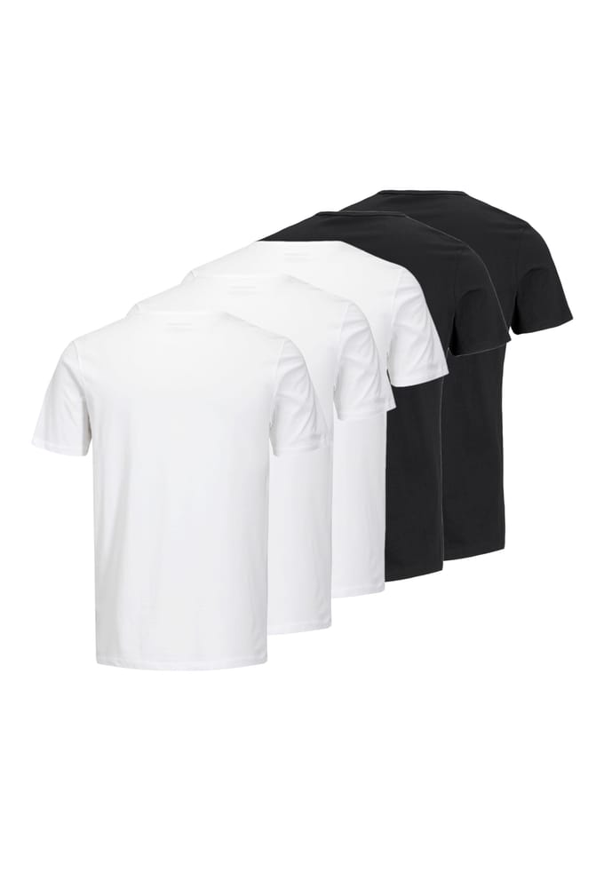JACK & JONES- JJEORGANIC BASIC TEE SS O-NE 5PK MP NOOS - Heren - T-shirt